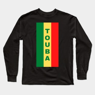 Touba City in Senegalese Flag Colors Vertical Long Sleeve T-Shirt